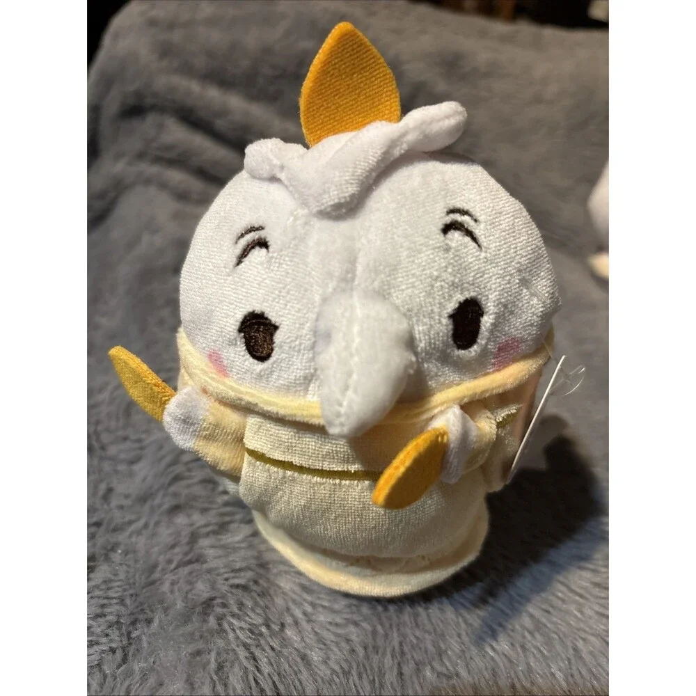 Disney Store Ufufy Beauty And The Beast Cogsworth Lumiere And Chip Plush Lot NWT